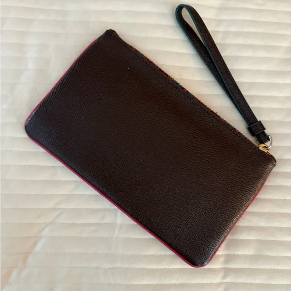 Coach Wristlet / Large Zip Wallet – Pebbled Leather - Picture 6 of 8